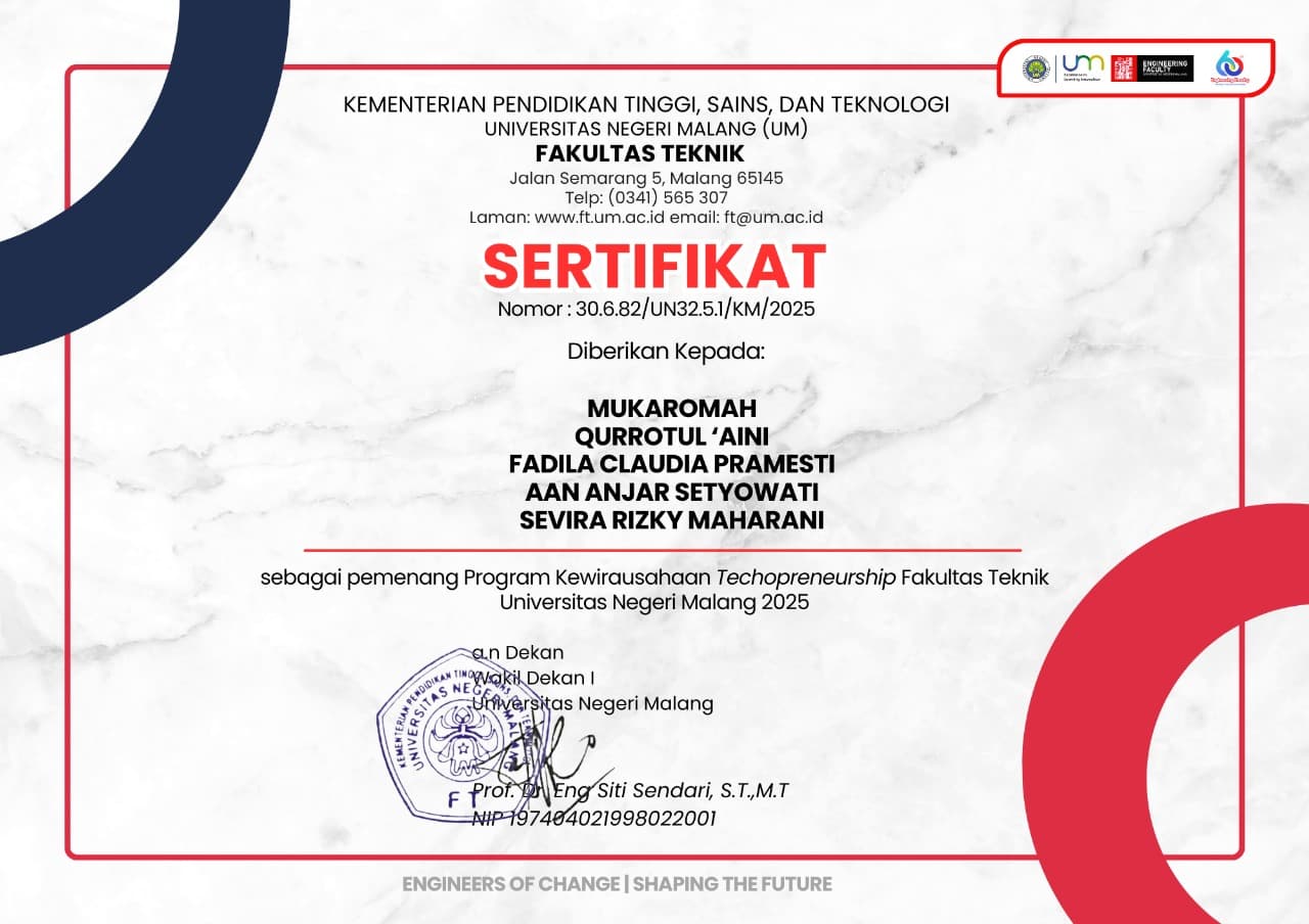 Winner - Entrepreneurship Funding Competition (GERAIKITA)