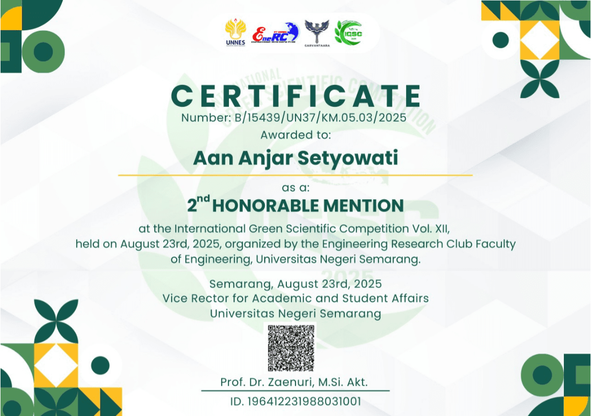 2nd Honorable Mention - IGSC 2025