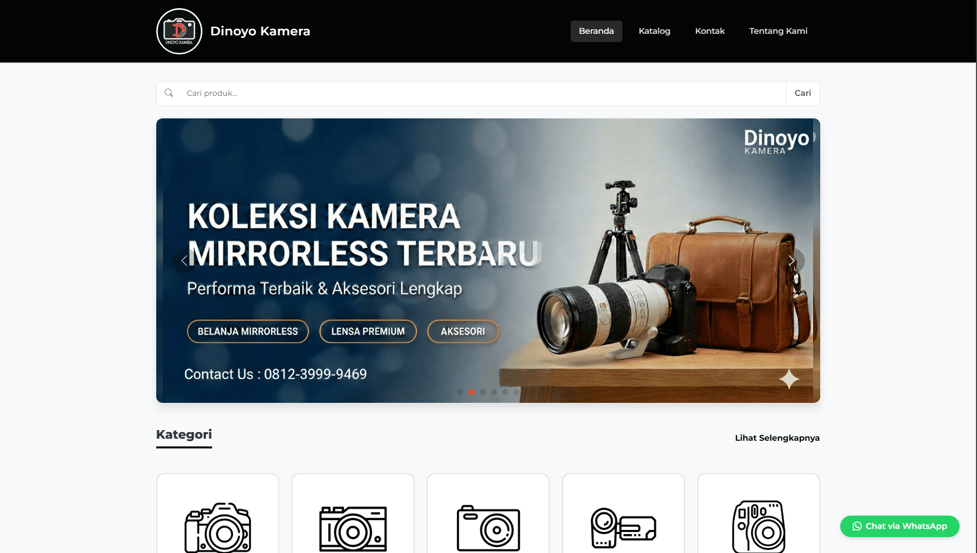 Dinoyo Kamera - Catalog & Profile Website